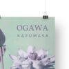 Ogawa Kazumasa, Lotus flowers vintage artwork, remix from original photography
