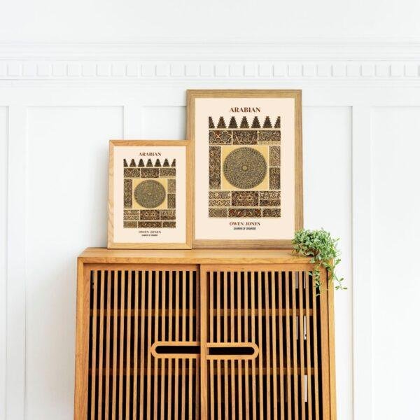 Owen Jones: Grammar of Ornament, Arabian | Vertical Print | Wall Art | Office Décor | Art Print | Design Sourcebook | Chromolithography