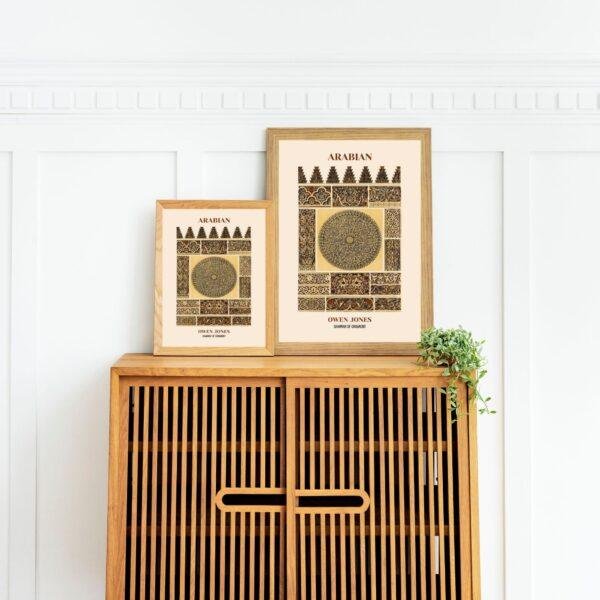 Owen Jones: Grammar of Ornament, Arabian | Vertical Print | Wall Art | Office Décor | Art Print | Design Sourcebook | Chromolithography