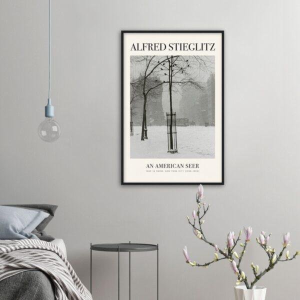 Alfred Stieglitz - New York Winter, Analog Photography, Matte Paper Poster
