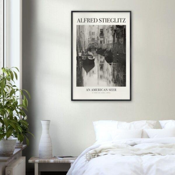 Alfred Stieglitz - Venetian Canal, Analog Photography, Matte Paper Poster