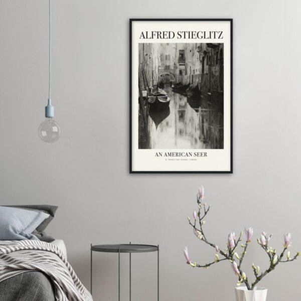 Alfred Stieglitz - Venetian Canal, Analog Photography, Matte Paper Poster