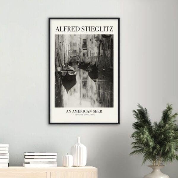 Alfred Stieglitz - Venetian Canal, Analog Photography, Matte Paper Poster