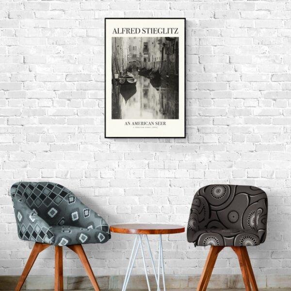 Alfred Stieglitz - Venetian Canal, Analog Photography, Matte Paper Poster