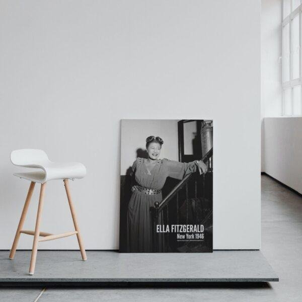 Ella Fitzgerald Jazz Poster: 1946 NY Club Portrait