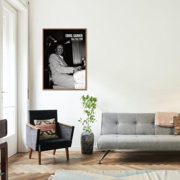Erroll Garner Jazz Poster: A Unique Music Gift | Ideal for Elevating Your Living Room Decor
