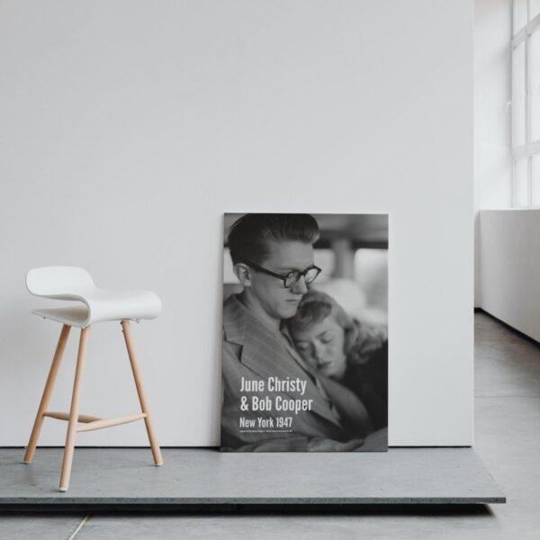 June Christy & Bob Cooper Poster Jazz Poster: A Unique Music Gift | Ideal for Elevating Your Living Room Decor