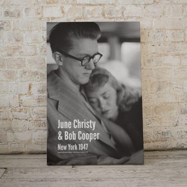 June Christy & Bob Cooper Poster Jazz Poster: A Unique Music Gift | Ideal for Elevating Your Living Room Decor