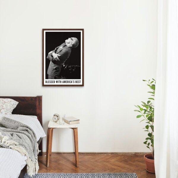 Ray Charles Poster - 1970's soul music, Concert Poster, North Sea Jazz Festival 1983, Rhythm and Blues, Music Legend, Gift for Musicians