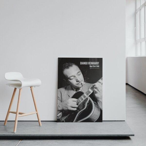 Django Reinhardt Poster | Vintage Jazz Guitarist Print, Gypsy Jazz Wall Art, Music Lover Gift, Jazz Decor for Living Room or Office