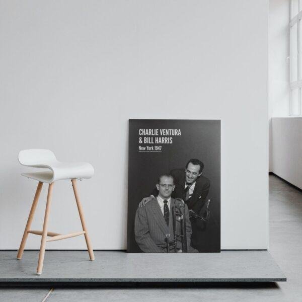 Charlie Ventura & Bill Harris Jazz Poster: A Unique Music Gift | Ideal for Elevating Your Living Room Decor