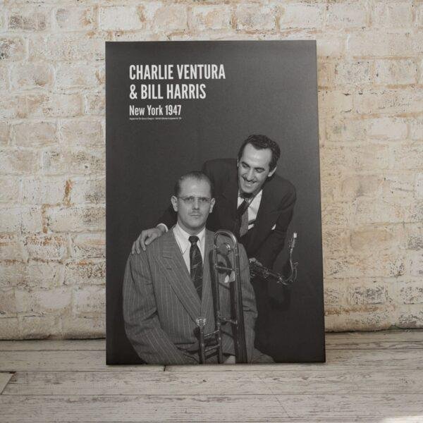 Charlie Ventura & Bill Harris Jazz Poster: A Unique Music Gift | Ideal for Elevating Your Living Room Decor