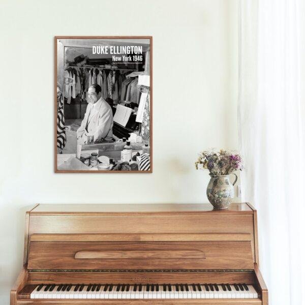 Duke Ellington Jazz Music Poster - 1950s Jazz Music, Thoughtfull Gift, Paramount Theater New York, 1946