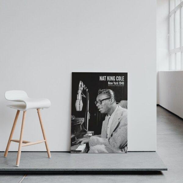 Nat King Cole Jazz Poster: Vintage Music Room Wall Art