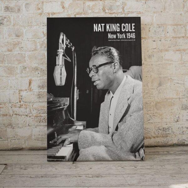 Nat King Cole Jazz Poster: Vintage Music Room Wall Art