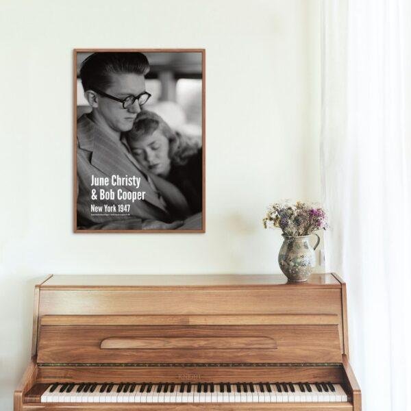 June Christy & Bob Cooper Poster Jazz Poster: A Unique Music Gift | Ideal for Elevating Your Living Room Decor