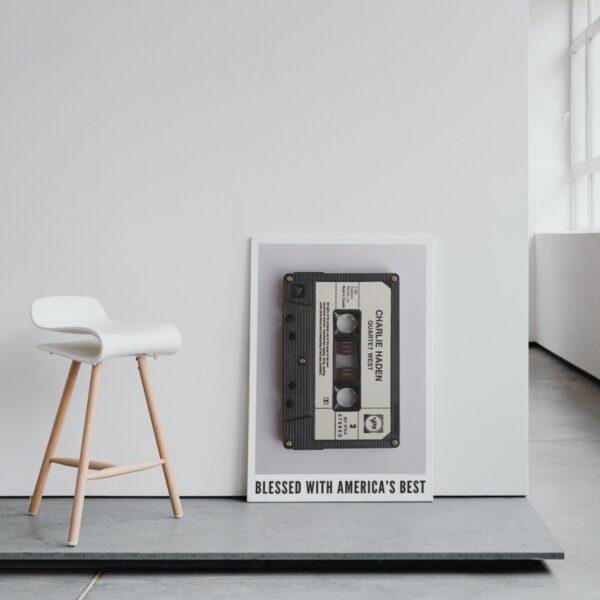Charlie Haden Jazz Poster: A Unique Music Gift | Ideal for Elevating Your Living Room Decor