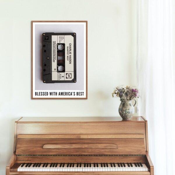 Charlie Haden Jazz Poster: A Unique Music Gift | Ideal for Elevating Your Living Room Decor