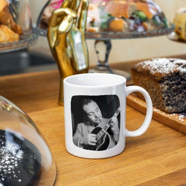 Django Reinhardt Coffee Mug - Jazz Musician Tribute - Unique Guitar Player Gift