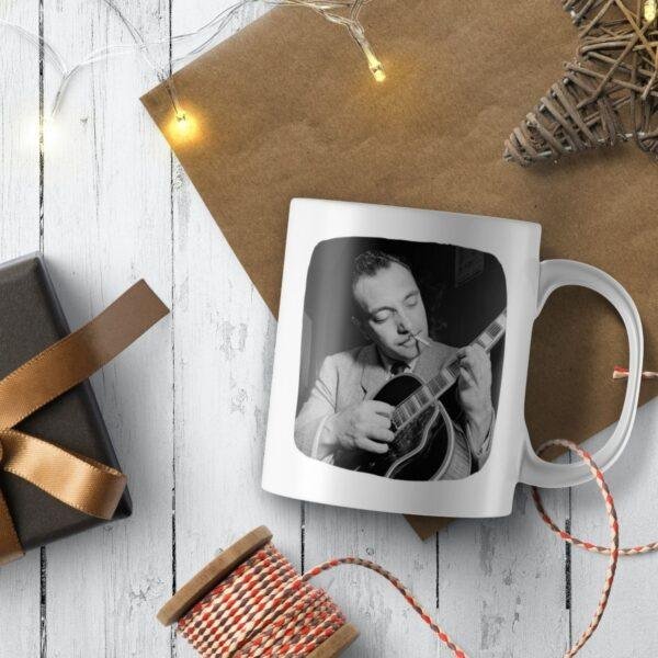 Django Reinhardt Coffee Mug - Jazz Musician Tribute - Unique Guitar Player Gift