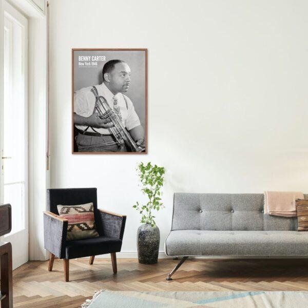 Benny Carter Jazz Poster: A Unique Music Gift | Ideal for Elevating Your Living Room Decor