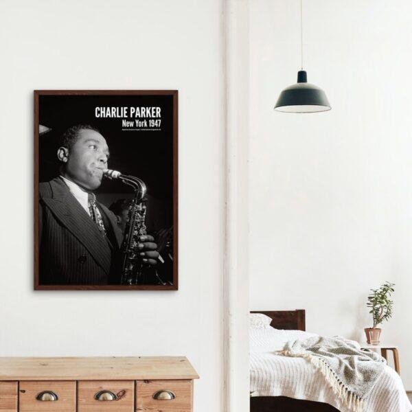 Charlie Parker Jazz Poster: Vintage Style Music Print