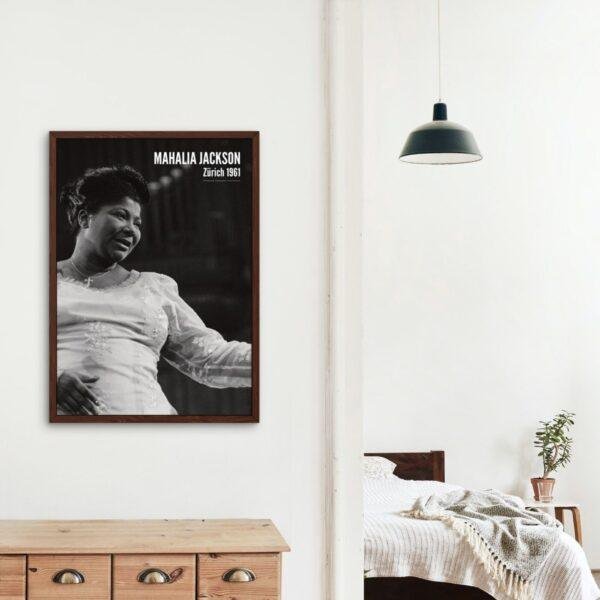 Mahalia Jackson Jazz Poster: A Unique Music Gift | Ideal for Elevating Your Living Room Decor
