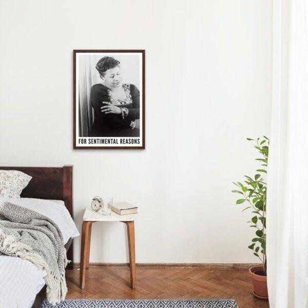 Ella Fitzgerald Jazz Poster: 1940s Portrait, First Lady of Song