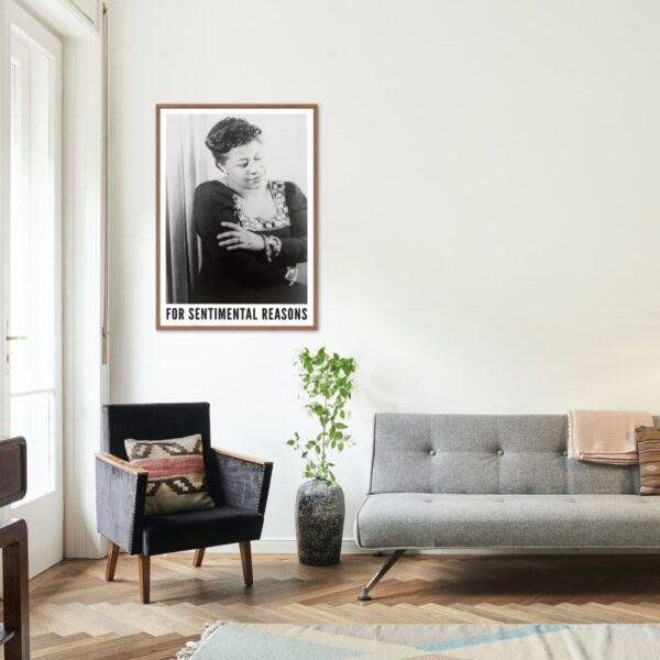 Ella Fitzgerald Jazz Poster: 1940s Portrait, First Lady of Song