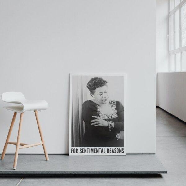 Ella Fitzgerald Jazz Poster: 1940s Portrait, First Lady of Song