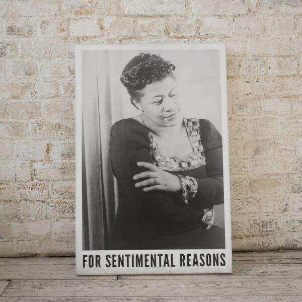 Ella Fitzgerald Jazz Poster: 1940s Portrait, First Lady of Song