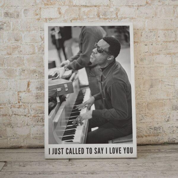 Stevie Wonder Poster - Jazz Musician Wall Art, Rhythm and Blues, Classic Soul Music, Stevie Wonder Print, Music Legend Decor