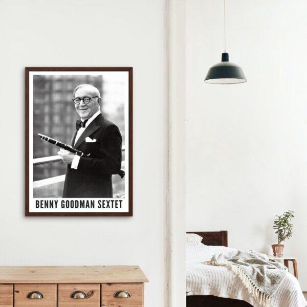 Benny Goodman Jazz Poster: A Unique Music Gift | Perfect for Enhancing Your Office Wall Art