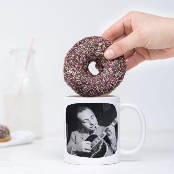 Django Reinhardt Coffee Mug - Jazz Musician Tribute - Unique Guitar Player Gift