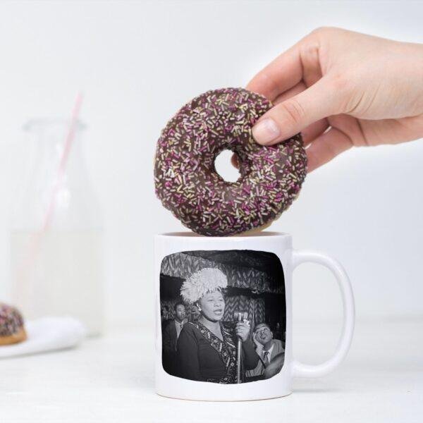 Ella Fitzgerald Coffee Mug - Jazz Musician Tribute - Unique Gift for Music Lovers