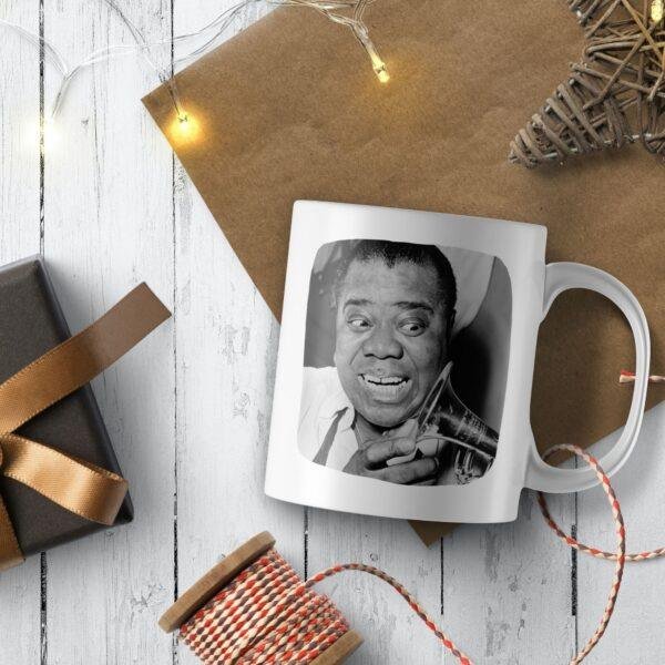 Louis Armstrong Coffee Mug - Jazz Musician Tribute - Unique Gift for Music Lovers