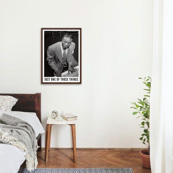 Nat King Cole Jazz Poster: A Unique Music Gift | Ideal for Elevating Your Living Room Decor