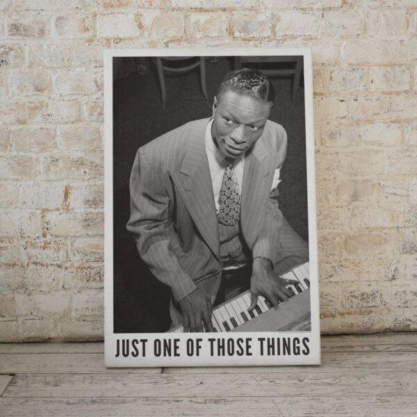 Nat King Cole Jazz Poster: A Unique Music Gift | Ideal for Elevating Your Living Room Decor