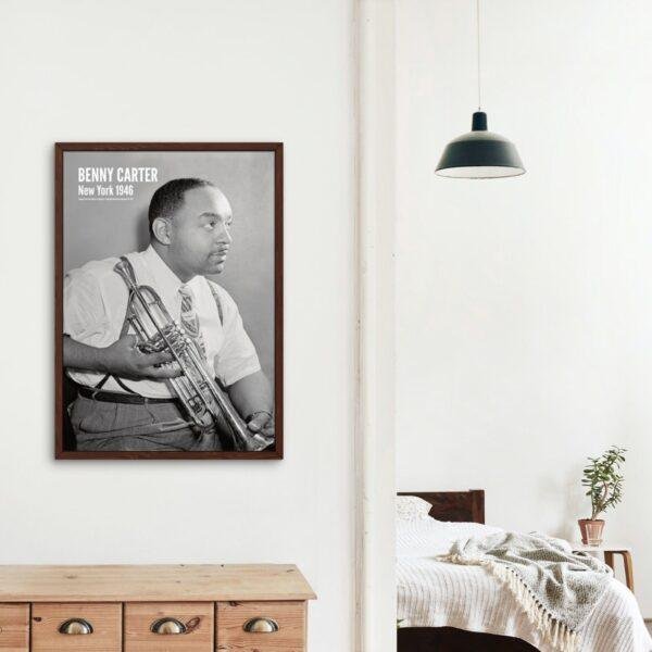 Benny Carter Jazz Poster: A Unique Music Gift | Ideal for Elevating Your Living Room Decor