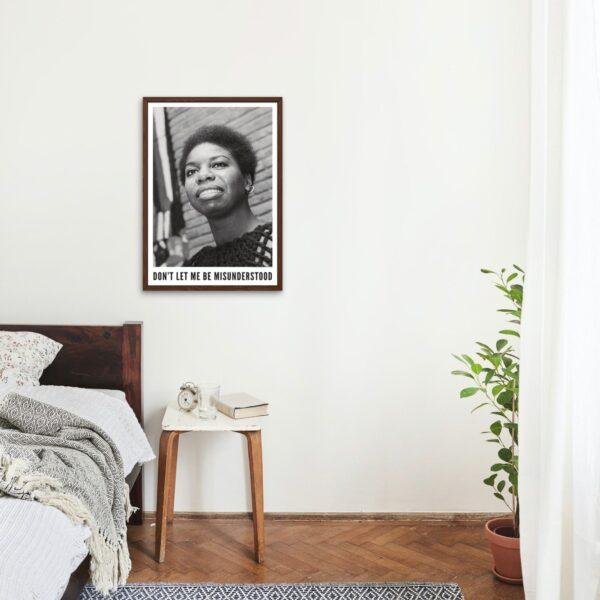 Nina Simone Poster - Jazz Musician, Classic Soul Music, Music Lover Gift, Jazz Festival Decor, Blues Concert Artwork