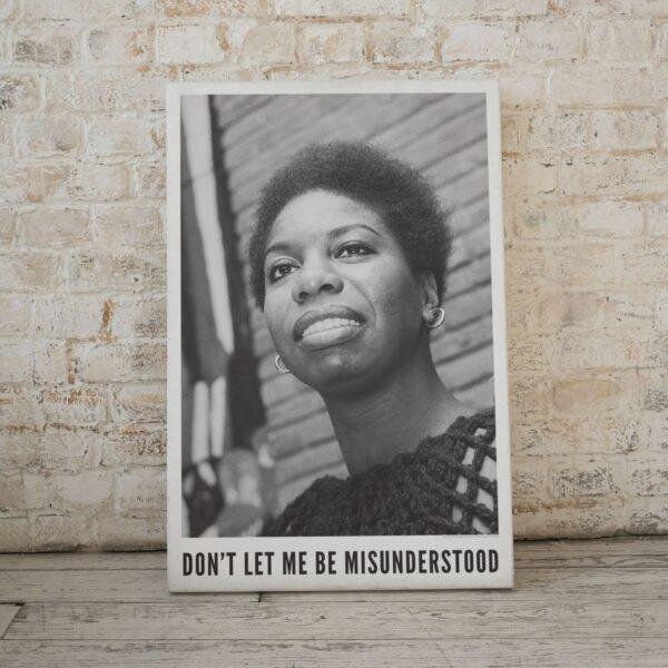 Nina Simone Poster - Jazz Musician, Classic Soul Music, Music Lover Gift, Jazz Festival Decor, Blues Concert Artwork