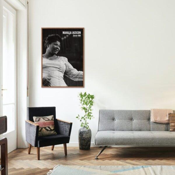 Mahalia Jackson Jazz Poster: A Unique Music Gift | Ideal for Elevating Your Living Room Decor