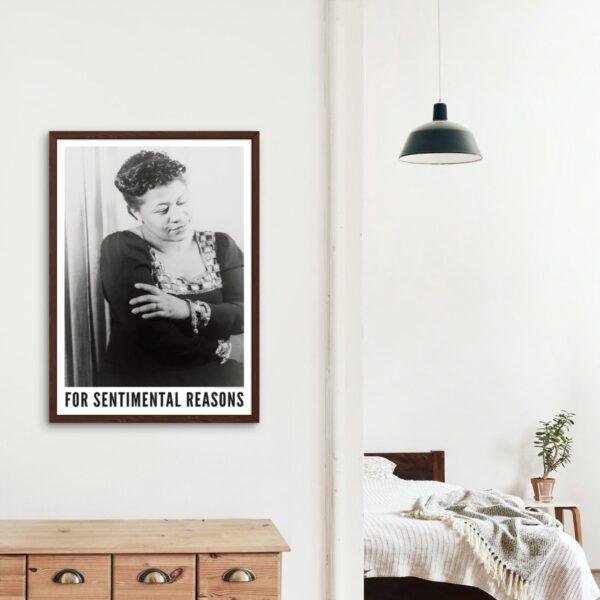 Ella Fitzgerald Jazz Poster: 1940s Portrait, First Lady of Song