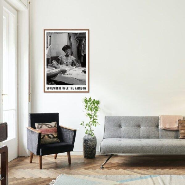 Sarah Vaughan Jazz Music Poster - Female Jazz Singer at 1946 Café Society, New York