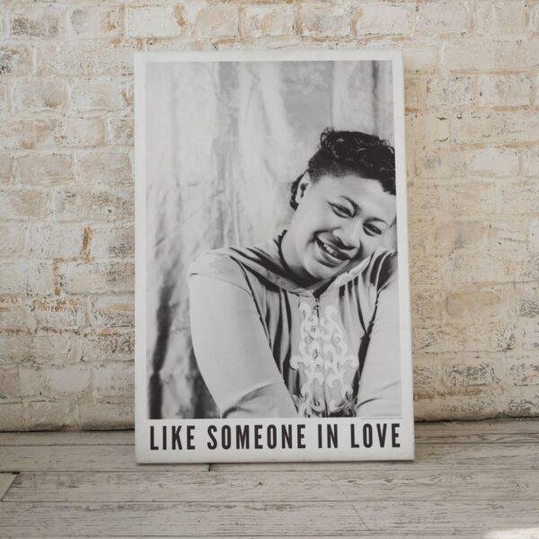 Ella Fitzgerald Jazz Music Poster - 1940s Female Jazz Vocalist Portrait, Classic Music Legend Print, First Lady of Song Decor