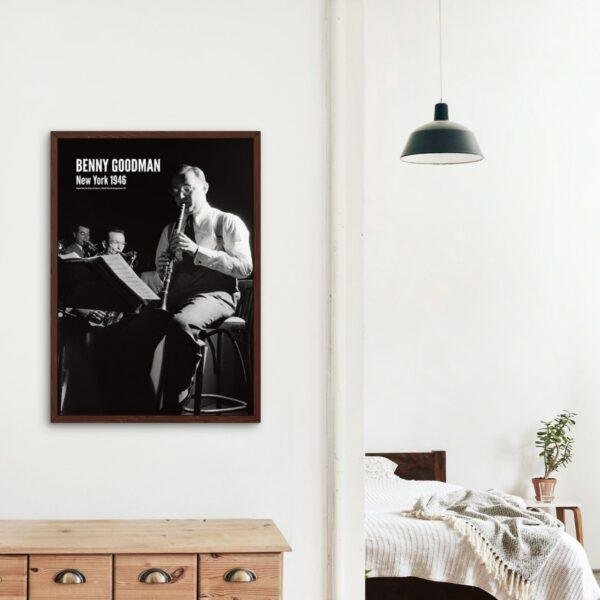 Benny Goodman Jazz Poster: A Unique Music Gift | Ideal for Elevating Your Living Room Decor