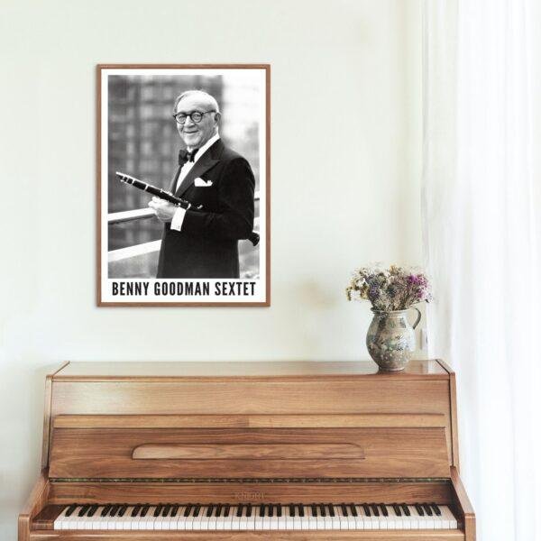 Benny Goodman Jazz Poster: A Unique Music Gift | Perfect for Enhancing Your Office Wall Art