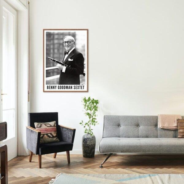 Benny Goodman Jazz Poster: A Unique Music Gift | Perfect for Enhancing Your Office Wall Art