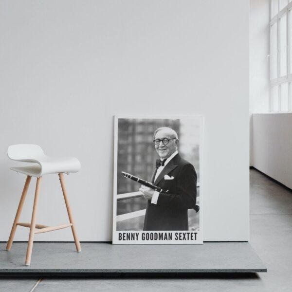 Benny Goodman Jazz Poster: A Unique Music Gift | Perfect for Enhancing Your Office Wall Art