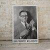 Dizzy Gillespie Jazz Poster: A Unique Music Gift | Ideal for Elevating Your Living Room Decor